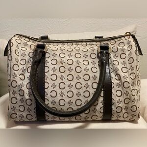 Rare Celine Monogram Canvas Boston Bag